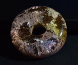 Chroma Halo Resin Necklace - pale red/purple/green