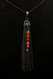 Black Tassel Swarovski Necklace