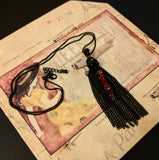 Black Tassel Swarovski Necklace