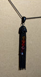 Black Tassel Swarovski Necklace