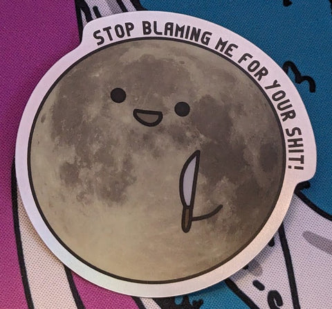Mad Moon 3" Sticker