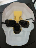 Altered Art - Homage to Edgar Allan Poe - wearable skull mask