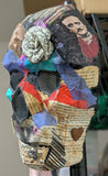 Altered Art - Homage to Edgar Allan Poe - wearable skull mask