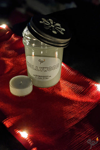 Hollywood -- Buttery Popcorn -- 8 oz. Handmade Soy Candle