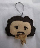 Edgar Allan Poe's Ascot - handmade felt ornament